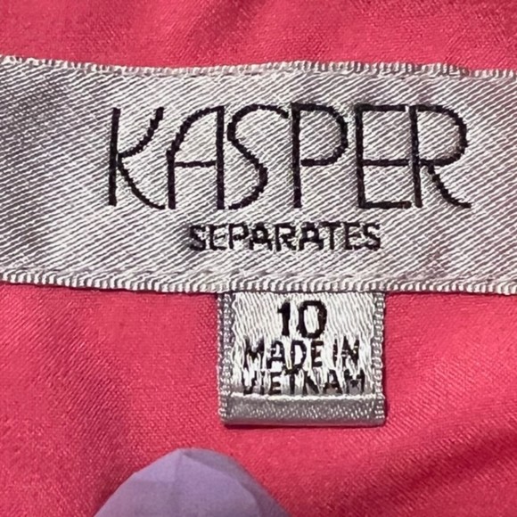 Kasper Separates Pink Sleeveless Zipper Closure Poly Blend Sheath Dress Sz 10 - Picture 8 of 14